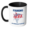 Fishing Flag Mug Fishing An American Tradition White 11oz Accent Coffee Mugs