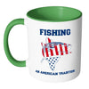 Fishing Flag Mug Fishing An American Tradition White 11oz Accent Coffee Mugs