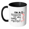 Fishing Mug On The Mission To Do Some Fishin White 11oz Accent Coffee Mugs