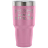 Fitness Insulated Coffee Travel Mug Never Give Up 30 oz Stainless Steel Tumbler