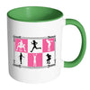 Fitness Moves Mug White 11oz Accent Coffee Mugs