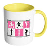 Fitness Moves Mug White 11oz Accent Coffee Mugs