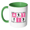 Fitness Moves Mug White 11oz Accent Coffee Mugs