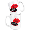 Fitness Mug Climbing Class Gym 15oz White Coffee Mugs