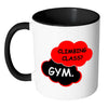 Fitness Mug Climbing Class Gym White 11oz Accent Coffee Mugs
