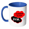 Fitness Mug Climbing Class Gym White 11oz Accent Coffee Mugs