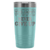 Fitness Travel Mug Never Give Up 20oz Stainless Steel Tumbler