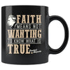 Friedrich Nietzsche Mug Faith Means Not Wanting To Know 11oz Black Coffee Mugs