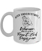 Front-End Designer Mug Never Underestimate A Woman Who Is Also A Front-End Designer Coffee Cup White