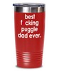 Funny Puggle Dog Tumbler B3st F-cking Puggle Dad Ever 20 30oz Stainless Steel