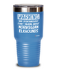 Funny Norwegian Elkhound Tumbler Warning May Spontaneously Start Talking About Norwegian Elkhounds 20oz 30oz Stainless Steel