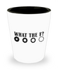 Funny Photography Photographer Shot Glass What The F