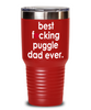 Funny Puggle Dog Tumbler B3st F-cking Puggle Dad Ever 20 30oz Stainless Steel