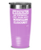 Funny Norwegian Elkhound Tumbler Warning May Spontaneously Start Talking About Norwegian Elkhounds 20oz 30oz Stainless Steel