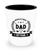 Funny Father Golf Shot Glass Worlds Best Dad By Par