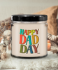 Funny Fathers Day Candle Happy Dad Day 9oz Vanilla Scented Candles Soy Wax