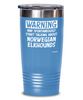 Funny Norwegian Elkhound Tumbler Warning May Spontaneously Start Talking About Norwegian Elkhounds 20oz 30oz Stainless Steel