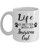 Funny American Curl Cat Mug Life Is Better With An American Curl Coffee Cup 11oz 15oz White