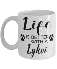 Funny Lykoi Cat Mug Life Is Better With A Lykoi Coffee Cup 11oz 15oz White