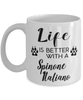 Funny Spinone Italiano Dog Mug Life Is Better With A Spinone Italiano Coffee Cup 11oz 15oz White