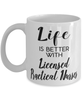 Funny Licensed Practical Nurse Mug Life Is Better With Licensed Practical Nurses Coffee Cup 11oz 15oz White