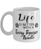 Funny Treeing Tennessee Brindle Dog Mug Life Is Better With A Treeing Tennessee Brindle Coffee Cup 11oz 15oz White