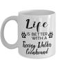 Funny Treeing Walker Coonhound Dog Mug Life Is Better With A Treeing Walker Coonhound Coffee Cup 11oz 15oz White