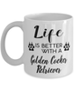 Funny Golden Cocker Retriever Dog Mug Life Is Better With A Golden Cocker Retriever Coffee Cup 11oz 15oz White