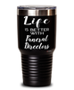Funny Funeral Director Tumbler Life Is Better With Funeral Directors 30oz Stainless Steel Black