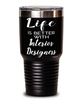 Funny Interior Designer Tumbler Life Is Better With Interior Designers 30oz Stainless Steel Black