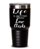 Funny Law Clerk Tumbler Life Is Better With Law Clerks 30oz Stainless Steel Black