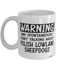 Funny Polish Lowland Sheepdog Mug May Spontaneously Start Talking About Polish Lowland Sheepdogs Coffee Cup White