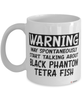 Funny Black Phantom Tetra Mug Warning May Spontaneously Start Talking About Black Phantom Tetra Fish Coffee Cup White