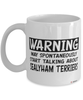 Funny Sealyham Terrier Mug Warning May Spontaneously Start Talking About Sealyham Terriers Coffee Cup White