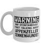 Funny Appenzeller Sennenhunde Mug Warning May Spontaneously Start Talking About Appenzeller Sennenhunde Coffee Cup White