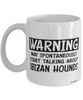 Funny Ibizan Hound Mug Warning May Spontaneously Start Talking About Ibizan Hounds Coffee Cup White