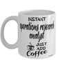 Funny Operations Research Analyst Mug Instant Operations Research Analyst Just Add Coffee Cup White