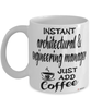 Funny Architectural & Engineering Manager Mug Instant Architectural & Engineering Manager Just Add Coffee Cup White