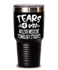 Funny Nuclear Medicine Technology Professor Teacher Tumbler Tears Of My Nuclear Medicine Technology Students 30oz Stainless Steel Black