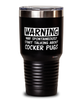 Funny Cocker Pug Tumbler Warning May Spontaneously Start Talking About Cocker Pugs 30oz Stainless Steel Black