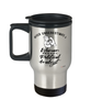 Political Analyst Travel Mug Never Underestimate A Woman Who Is Also A Political Analyst 14oz Stainless Steel