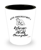 Child Counselor Shotglass Never Underestimate A Woman Who Is Also A Child Counselor Shot Glass