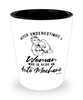 Auto Mechanic Shotglass Never Underestimate A Woman Who Is Also An Auto Mechanic Shot Glass