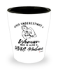 HVAC Mechanic Shotglass Never Underestimate A Woman Who Is Also A HVAC Mechanic Shot Glass