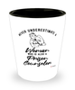 Prison Counselor Shotglass Never Underestimate A Woman Who Is Also A Prison Counselor Shot Glass