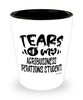 Funny Agribusiness Operations Professor Teacher Shotglass Tears Of My Agribusiness Operations Students