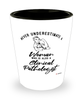 Clinical Pathologist Shotglass Never Underestimate A Woman Who Is Also A Clinical Pathologist Shot Glass