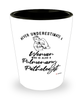 Pulmonary Pathologist Shotglass Never Underestimate A Woman Who Is Also A Pulmonary Pathologist Shot Glass