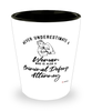 Criminal Defense Attorney Shotglass Never Underestimate A Woman Who Is Also A Criminal Defense Attorney Shot Glass