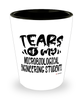 Funny Microbiological Engineering Professor Teacher Shotglass Tears Of My Microbiological Engineering Students